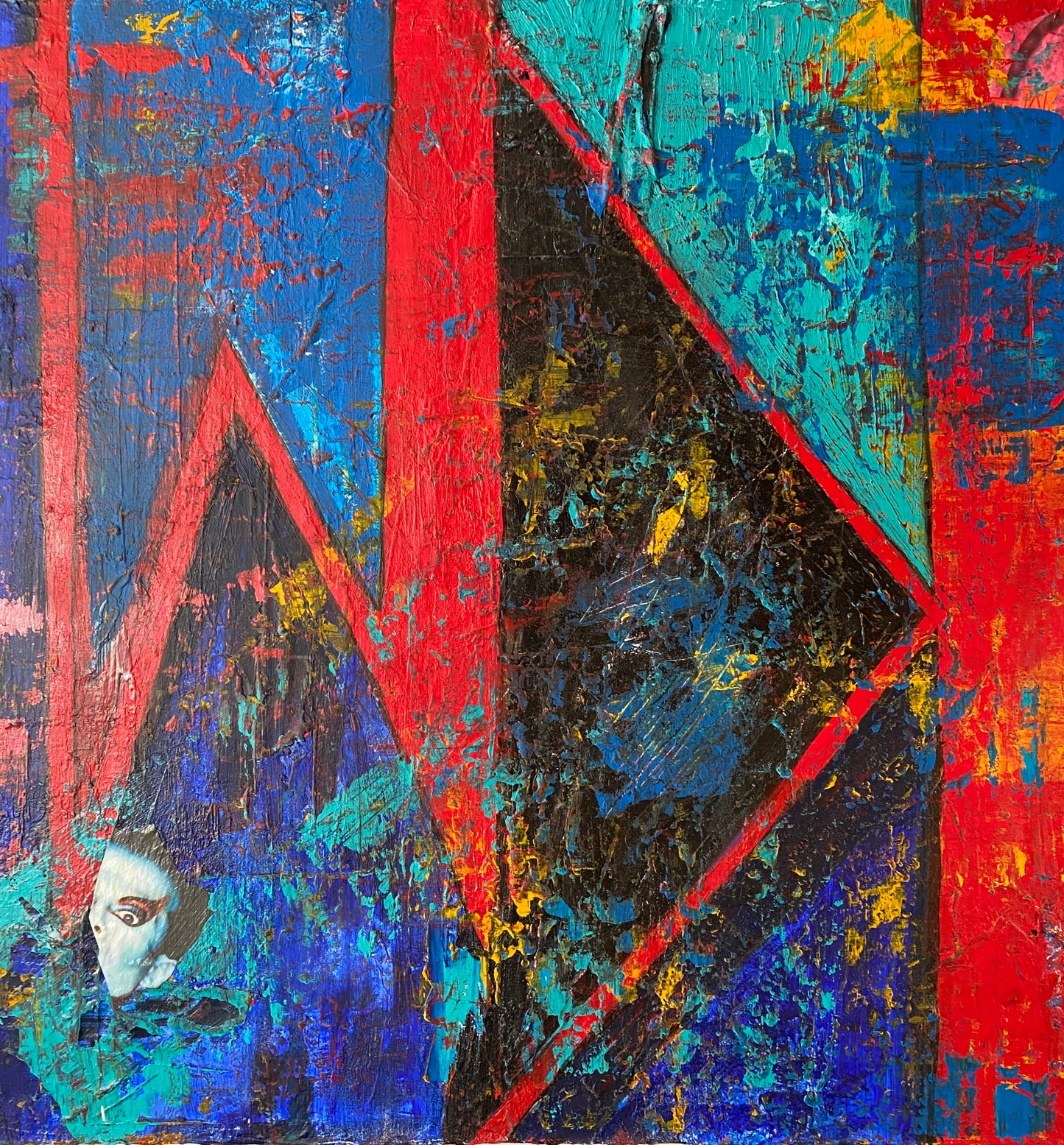 Klaus Nomi Vibrations- 36" x 36" Acrylic on Canvas