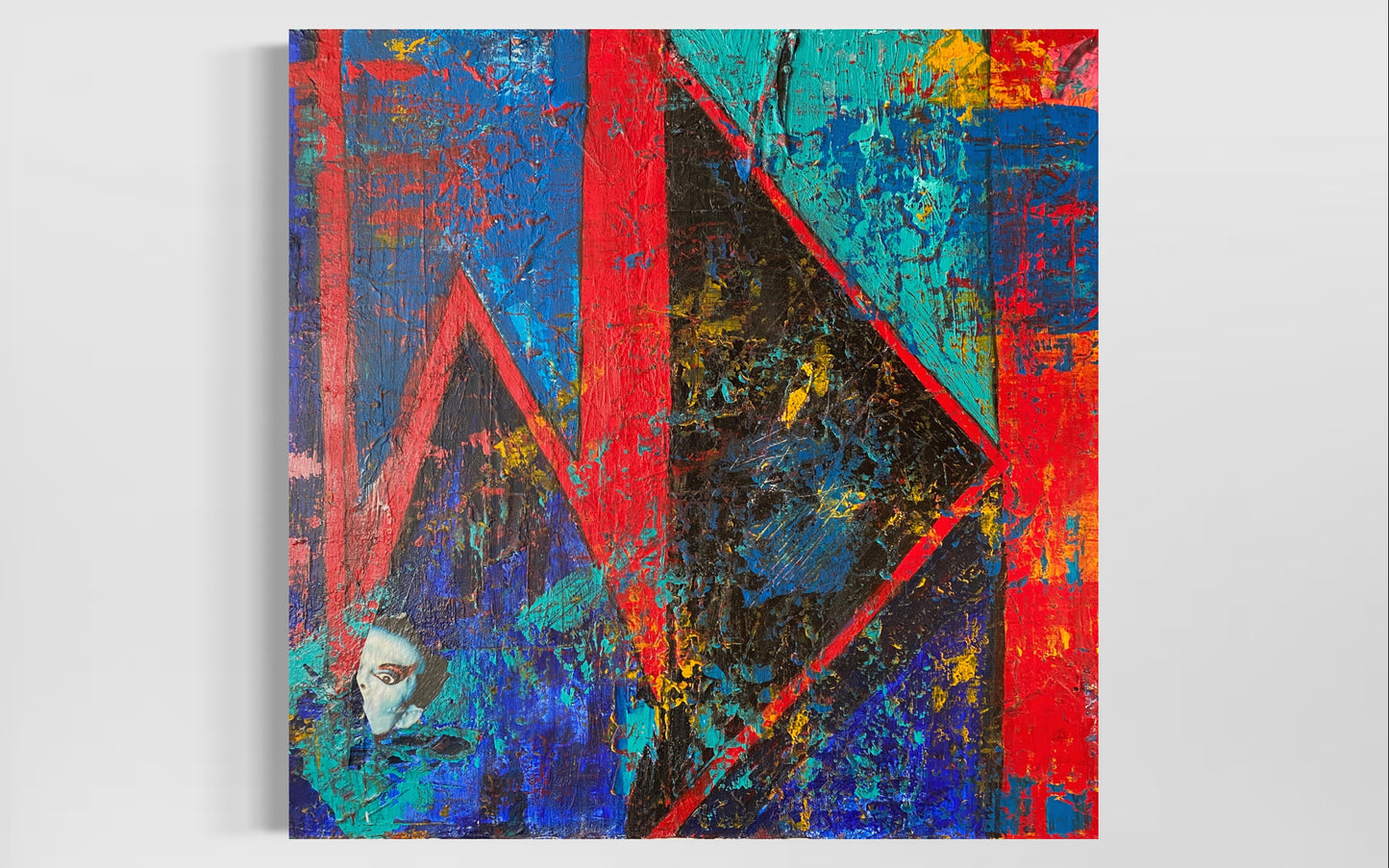 Klaus Nomi Vibrations- 36" x 36" Acrylic on Canvas